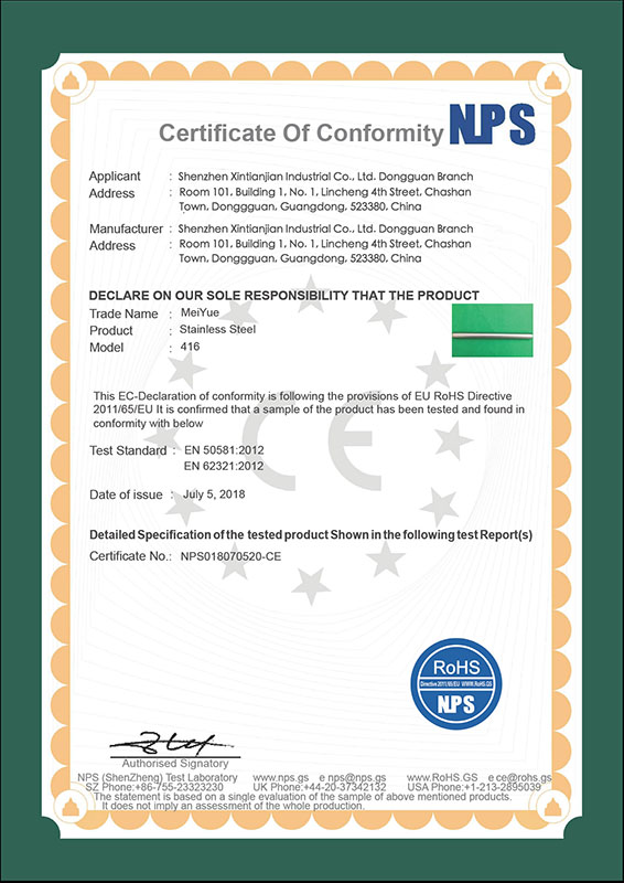 RoHS & REACH Compliance