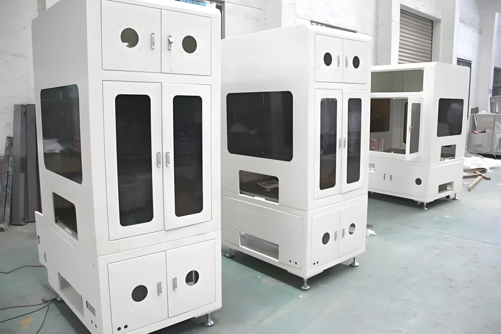 Custom enclosures manufactured by XTJ CNC Sheet Metal Factory for clients